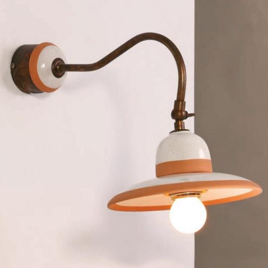 mediteranska naladova lampa keramicka telo tienidlo pasik cotto rustikalne vidiecky styl provensalsky naladove osvetlenie obyvacka kuchyna spalna kupelna romanticke imas lameridiana.jpg